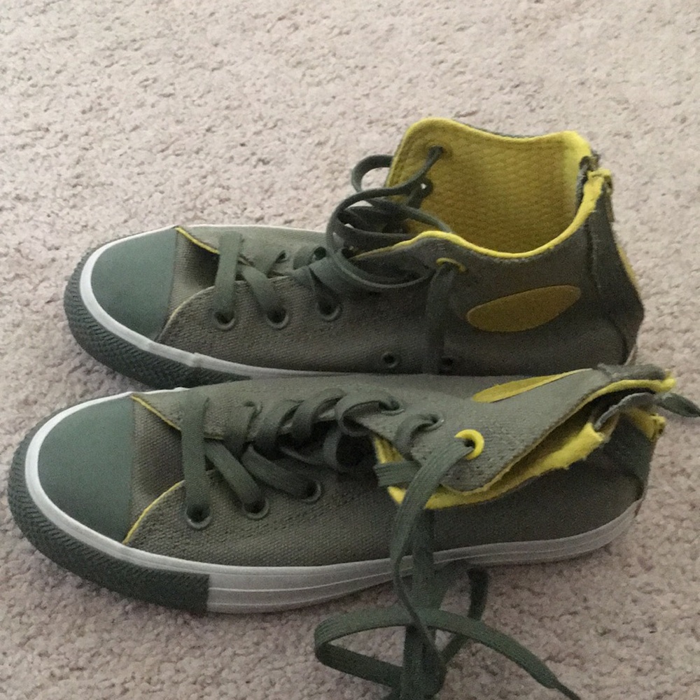 Green & Yellow Converse/ Chucks